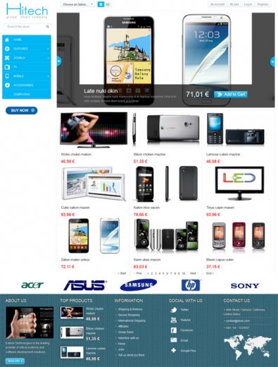 Интернет магазин SJ AppStore HiTech Joomla 2.5.7 + QS