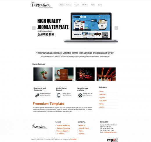  TX Freemium Joomla 1.5, 2.5, 3.0