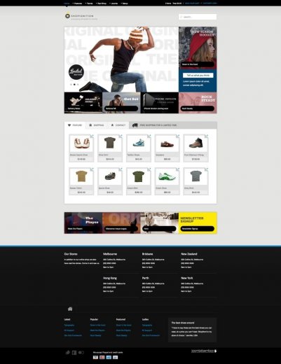 Интернет-магазин одежды - JB Shop Ignition Joomla 2.5