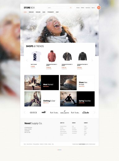 Интернет магазин одежды - GK StoreBox (Joomla 2.5)