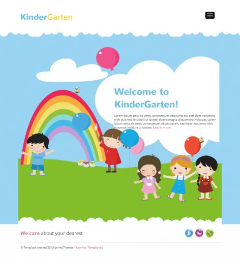 Детский шаблон HOT KinderGarten (Joomla 2.5, 3.0)
