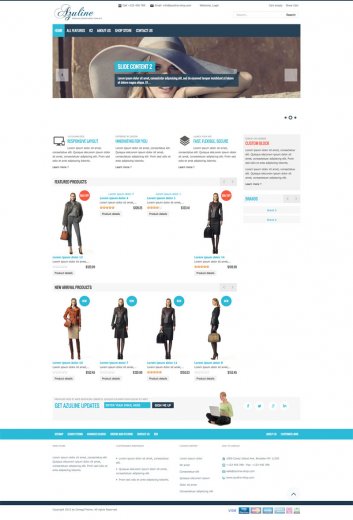 Интернет магазин одежды OT Azuline (Joomla 2.5)